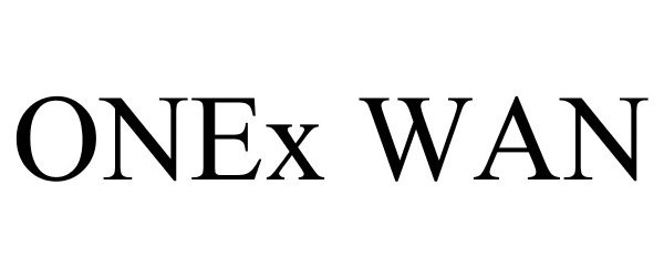 Trademark Logo ONEX WAN