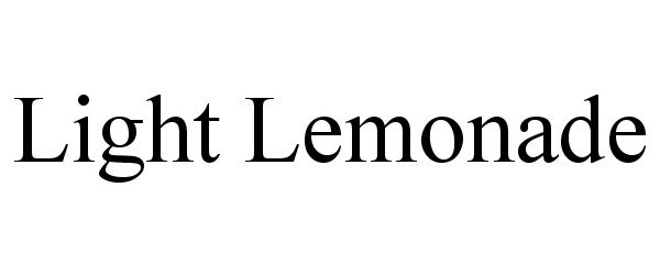 Trademark Logo LIGHT LEMONADE