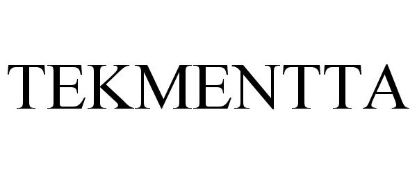 Trademark Logo TEKMENTTA
