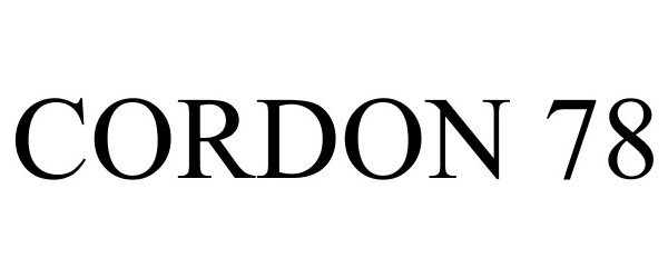 Trademark Logo CORDON 78