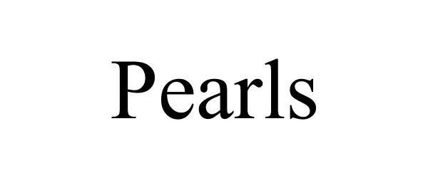 Trademark Logo PEARLS