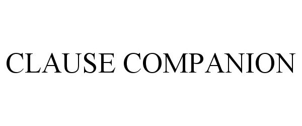 Trademark Logo CLAUSE COMPANION