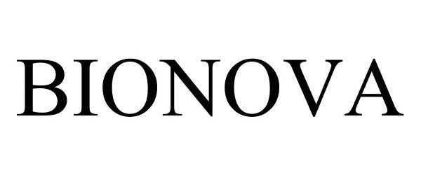 Trademark Logo BIONOVA
