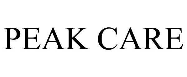 Trademark Logo PEAK CARE
