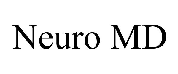 Trademark Logo NEURO MD