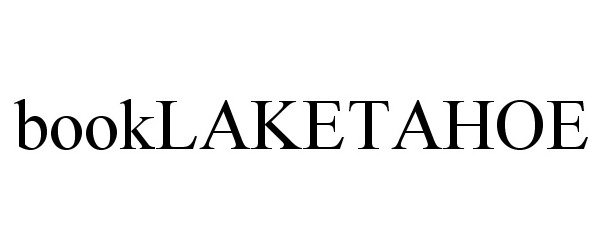 Trademark Logo BOOKLAKETAHOE