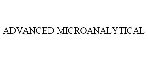  ADVANCED MICROANALYTICAL