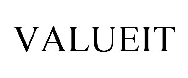 Trademark Logo VALUEIT