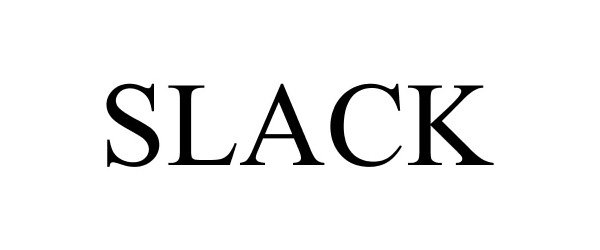 Trademark Logo SLACK