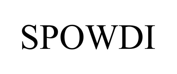 Trademark Logo SPOWDI