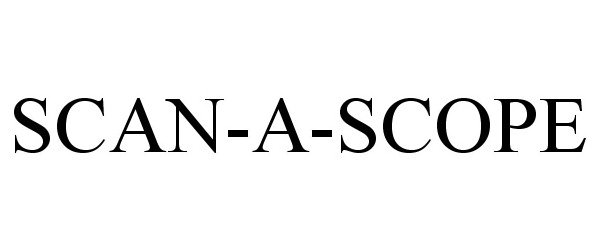 Trademark Logo SCAN-A-SCOPE