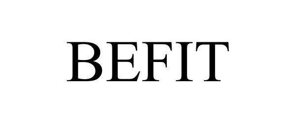 Trademark Logo BEFIT
