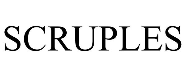 Trademark Logo SCRUPLES