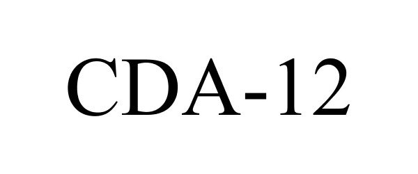 Trademark Logo CDA-12