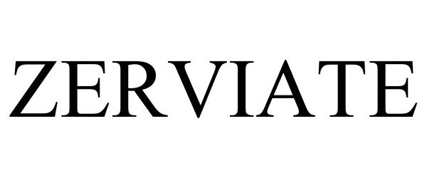 Trademark Logo ZERVIATE