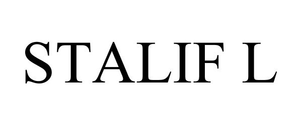 Trademark Logo STALIF L