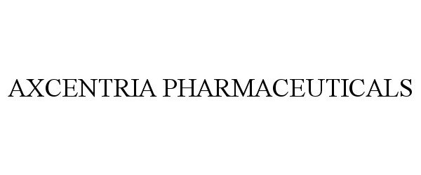 Trademark Logo AXCENTRIA PHARMACEUTICALS