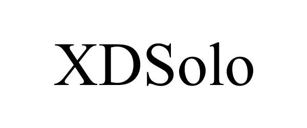 Trademark Logo XDSOLO