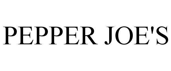  PEPPER JOE'S