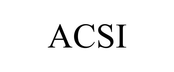 Trademark Logo ACSI