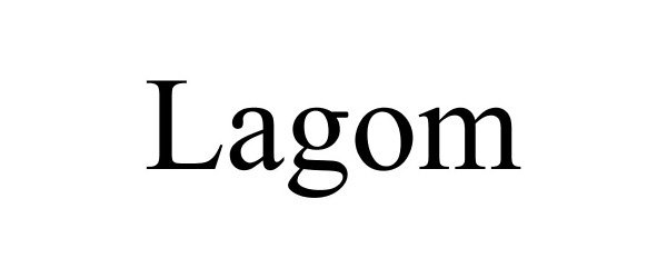 Trademark Logo LAGOM