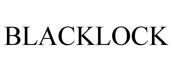 Trademark Logo BLACKLOCK