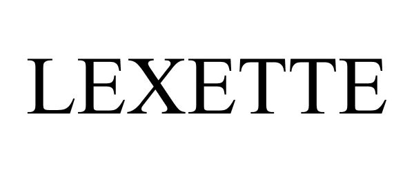 Trademark Logo LEXETTE