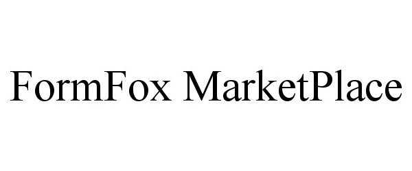 Trademark Logo FORMFOX MARKETPLACE