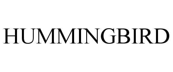 Trademark Logo HUMMINGBIRD