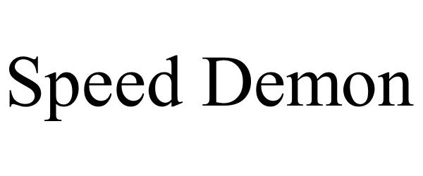 Trademark Logo SPEED DEMON