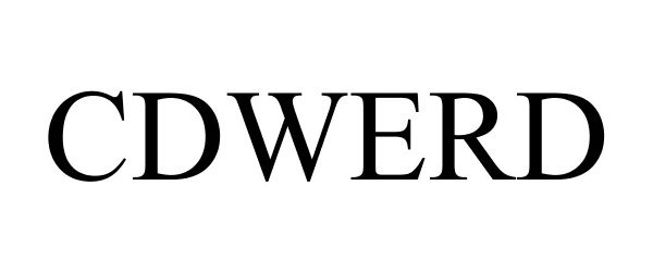 Trademark Logo CDWERD