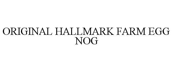  ORIGINAL HALLMARK FARM EGG NOG