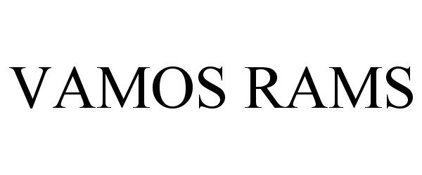 Trademark Logo VAMOS RAMS