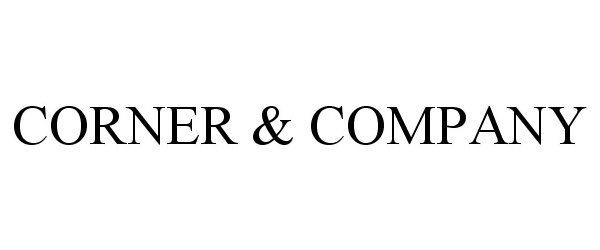  CORNER &amp; COMPANY