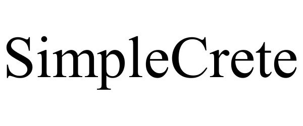  SIMPLECRETE