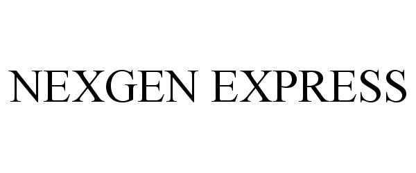 Trademark Logo NEXGEN EXPRESS