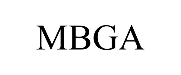 Trademark Logo MBGA