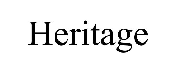 Trademark Logo HERITAGE