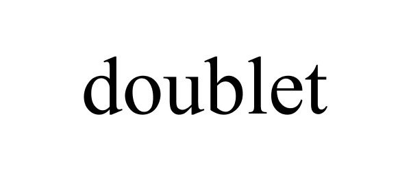 Trademark Logo DOUBLET