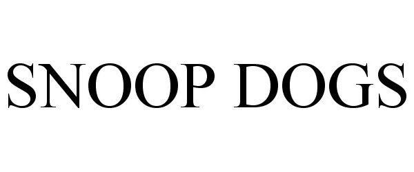 Trademark Logo SNOOP DOGS