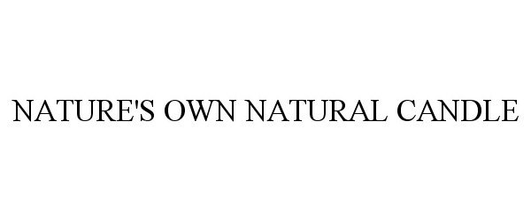  NATURE'S OWN NATURAL CANDLE