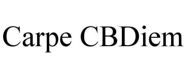 Trademark Logo CARPE CBDIEM