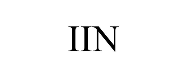 Trademark Logo IIN