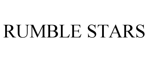 Trademark Logo RUMBLE STARS