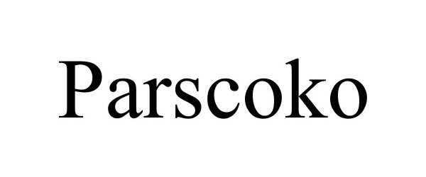 Trademark Logo PARSCOKO