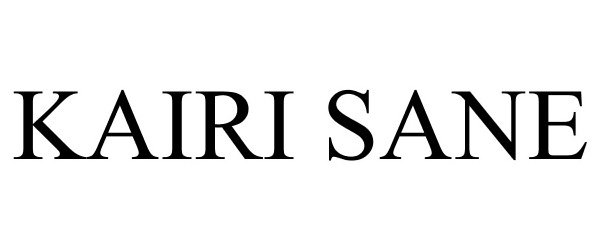 Trademark Logo KAIRI SANE