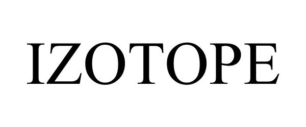 Trademark Logo IZOTOPE