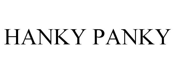 Trademark Logo HANKY PANKY