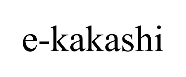 Trademark Logo E-KAKASHI