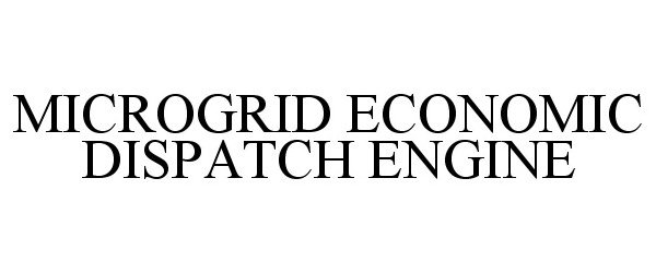 Trademark Logo MICROGRID ECONOMIC DISPATCH ENGINE